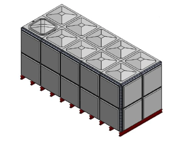 23805 Litre GRP Sectional Water Tank, Totally Internally Flanged (TIF) 3 23805 Litre GRP Sectional Water Tank, Totally Internally Flanged (TIF)