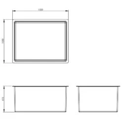 680 Litre Open Top GRP Water Tank -Fraestiche Shop 4643 8274