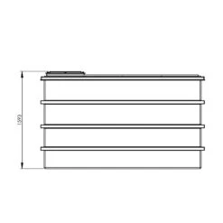 7500 Litre GRP Water Tank, Insulated -Fraestiche Shop 4654 8321