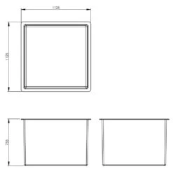 750 Litre Open Top GRP Water Tank -Fraestiche Shop 4673 8405