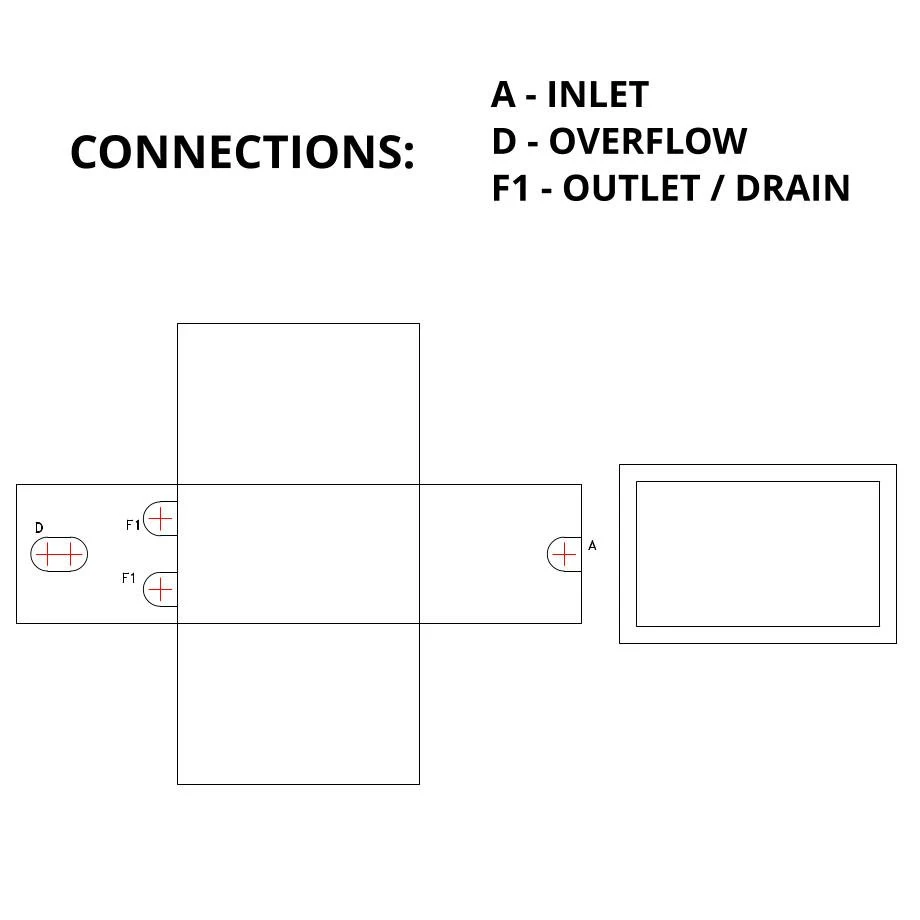 90 Litre GRP Water Tank - Two Piece Insulated 5 90 Litre GRP Water Tank - Two Piece Insulated - Image 3
