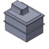 909 Litre Type AB Air Gap GRP Water Tank - Two Piece Insulated, Cat 5 -Fraestiche Shop 4692 8491