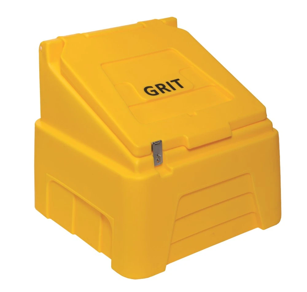 Excelsior 200 Litre Plastic Salt Bin, Yellow 3 Excelsior 200 Litre Plastic Salt Bin, Yellow